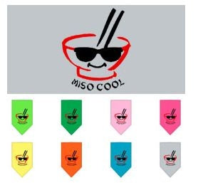 Miso Cool Screen Print Bandana in Many Colors - Posh Puppy Boutique