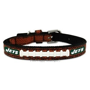 NFL New York Jets Classic Leather Football Collar