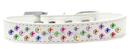 Sprinkles Crystals Leather Collar in Many Colors