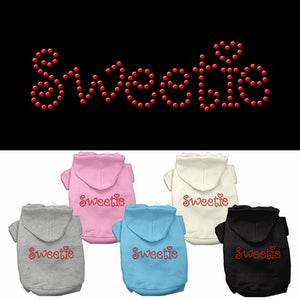 Sweetie Rhinestone Hoodie - Many Colors - Posh Puppy Boutique