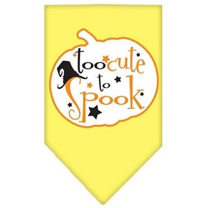Too Cute to Spook Screen Print Bandana in Many Colors - Posh Puppy Boutique