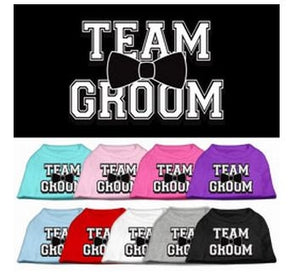 Team Groom Screen Print Shirt- Many Colors - Posh Puppy Boutique