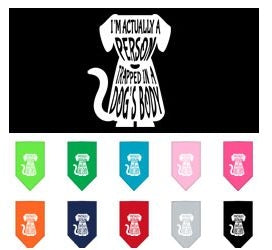 Trapped Screen Print Bandana in Many Colors - Posh Puppy Boutique
