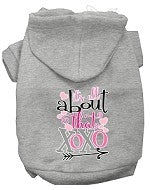 All About that XOXO Screen Print Dog Hoodie in Many Colors - Posh Puppy Boutique