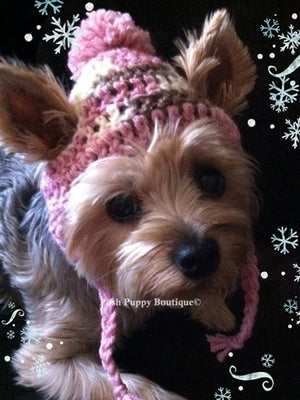 Couture Knit Hat- Neapolitan - Posh Puppy Boutique