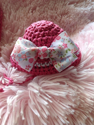 Couture Knit Hat- Spring Rosie - Posh Puppy Boutique