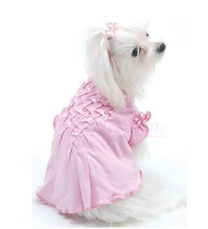 Think in Pink Hand-Smocked Tee - Posh Puppy Boutique