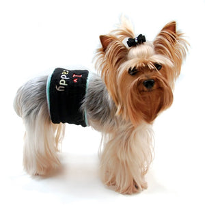 I Love My Mommy/I Love My Daddy Reversible Belly Band - Posh Puppy Boutique