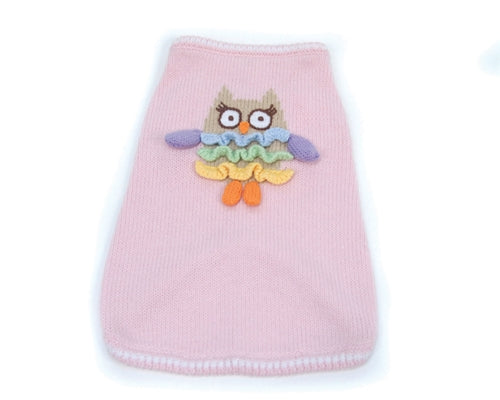 Owl Walk All Over You Sweater - Pink