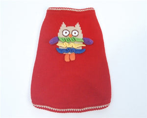 Owl Walk All Over You Sweater - Red - Posh Puppy Boutique