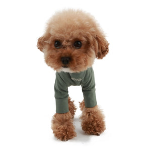 PuppyAngel MAC Coverall - Dark Green - Posh Puppy Boutique