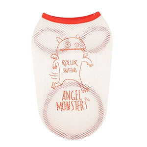 Puppy Angel Monsters Wave Sleeveless T-shirts - White - Posh Puppy Boutique