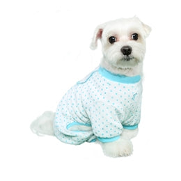 Llama Pajama in Blue - Posh Puppy Boutique