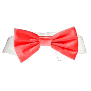 Red Satin Bow Tie - Posh Puppy Boutique