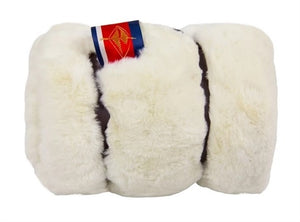 Luxe Faux Fur Medium White Mink Blanket - Posh Puppy Boutique