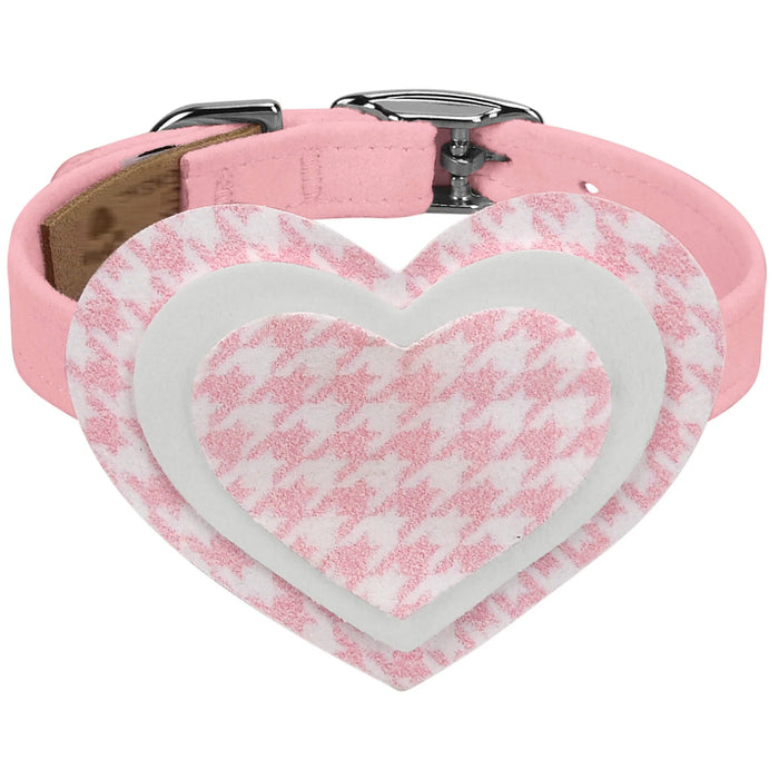 Susan Lanci Pink is Love 3 Layer Heart Collar