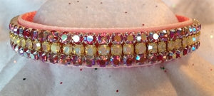 Opulant Opals - Baby Pink Dog Collar - Posh Puppy Boutique