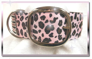 Pink Jungle Leopard Dog Collar - Posh Puppy Boutique
