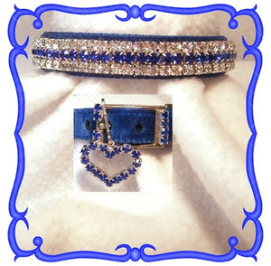 Royal Blue Velvet Collar - Posh Puppy Boutique
