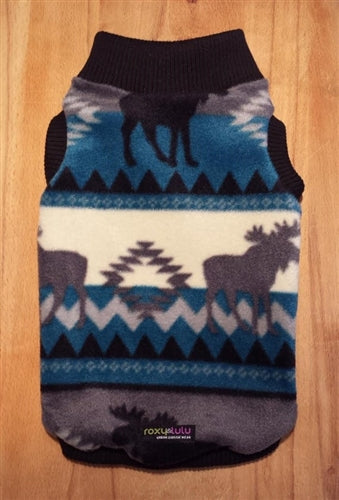 Aztec Fleece Mockneck Top Sweater