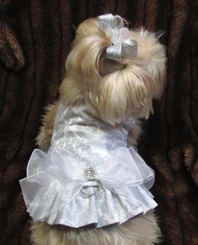 Couture Delovely Damask Dog Harness Dress