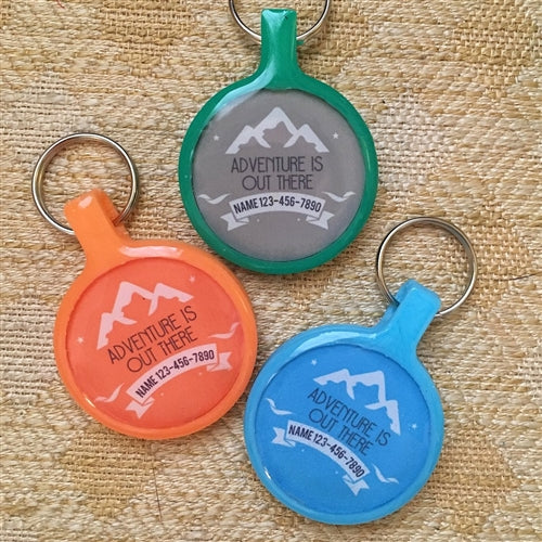 Adventure Is Out There Ecoplastic Custom Pet ID Tag