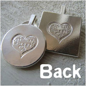 Target Practice Custom Silver Pet ID Tag - Posh Puppy Boutique