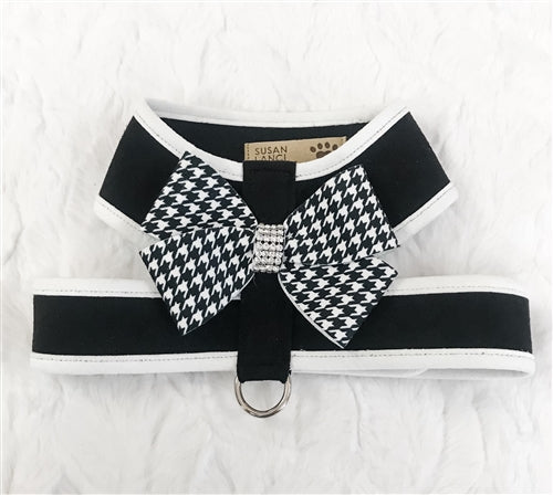 Susan Lanci Two Tone Classic Houndstooth Nouveau Bow Tinkie Harness