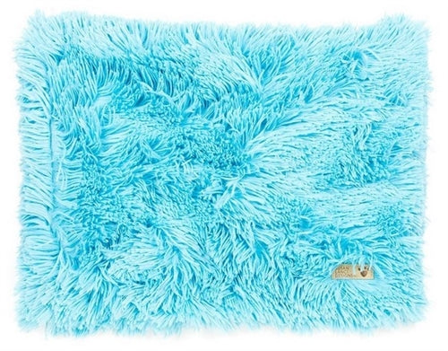Susan Lanci Aqua Shag Blanket