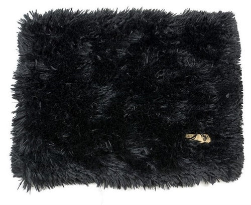 Susan Lanci Black Shag Blanket