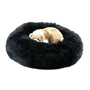 Susan Lanci Black Shag Bed - Posh Puppy Boutique