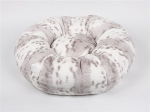 Susan Lanci Platinum Snow Leopard Bed - Posh Puppy Boutique