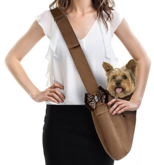 Susan Lanci Double Nouveau Bow Cuddle Carrier - Posh Puppy Boutique