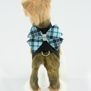 Susan Lanci Scotty Tinkie Harness Tiffi Plaid - Nouveau Bow - Posh Puppy Boutique
