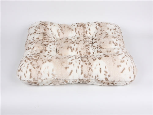 Susan Lanci Arctic Snow Leopard Bed - Square