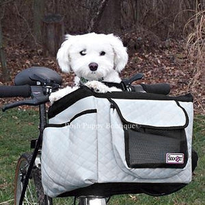 Buddy Bike Basket in Silver - Posh Puppy Boutique