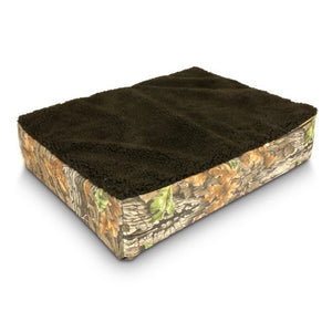 Super Orthopedic Lounge Dog Bed with Cream Sherpa Untamed Collection in Many Colors - Posh Puppy Boutique