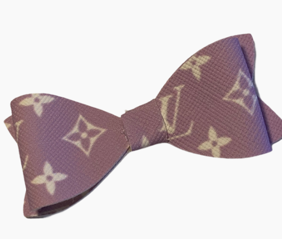 Spring/Summer LV Leather Bows in Lavender