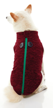 Zip Up Fleece Wash in Fuchsia Wash