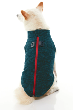 Zip Up Fleece Wash in Turquoise Wash