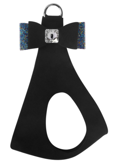 Susan Lanci AB Crystal Stellar Big Bow Step in Harness in Black