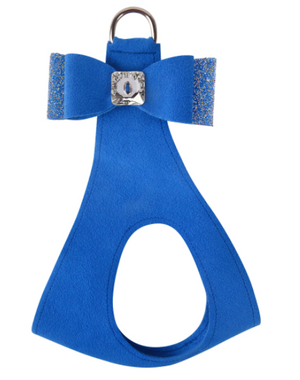 Susan Lanci AB Crystal Stellar Big Bow Step in Harness in Royal Blue