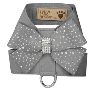 Susan Lanci Silver Stardust Nouveau Bow Tinkie Harnesses in Many Colors