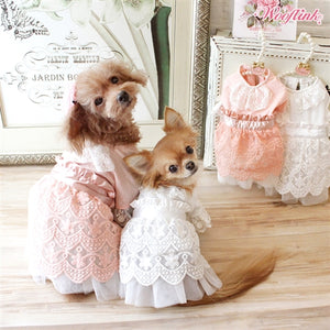 Wooflink Dreamy Afternoon Dress - Peach - Posh Puppy Boutique