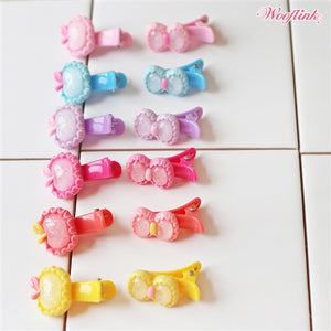 Wooflink Apple & Bow Hair Clip in Many Colors - Posh Puppy Boutique