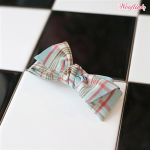 Wooflink Plaid Hairbow- in Two Colors