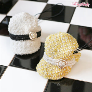 Wooflink Tweed Cap Yellow - Posh Puppy Boutique