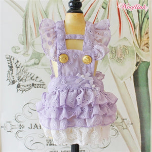 Wooflink Picnic Day Dress in Purple - Posh Puppy Boutique