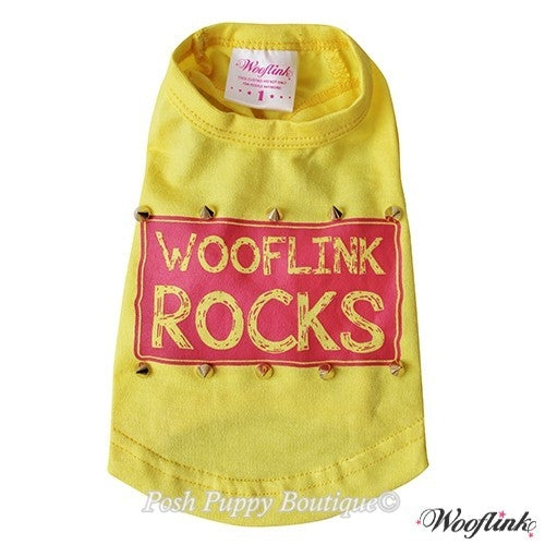Wooflink Rocks Top - Yellow