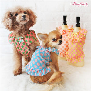 Wooflink Baby Doll 2 Dress- Green - Posh Puppy Boutique